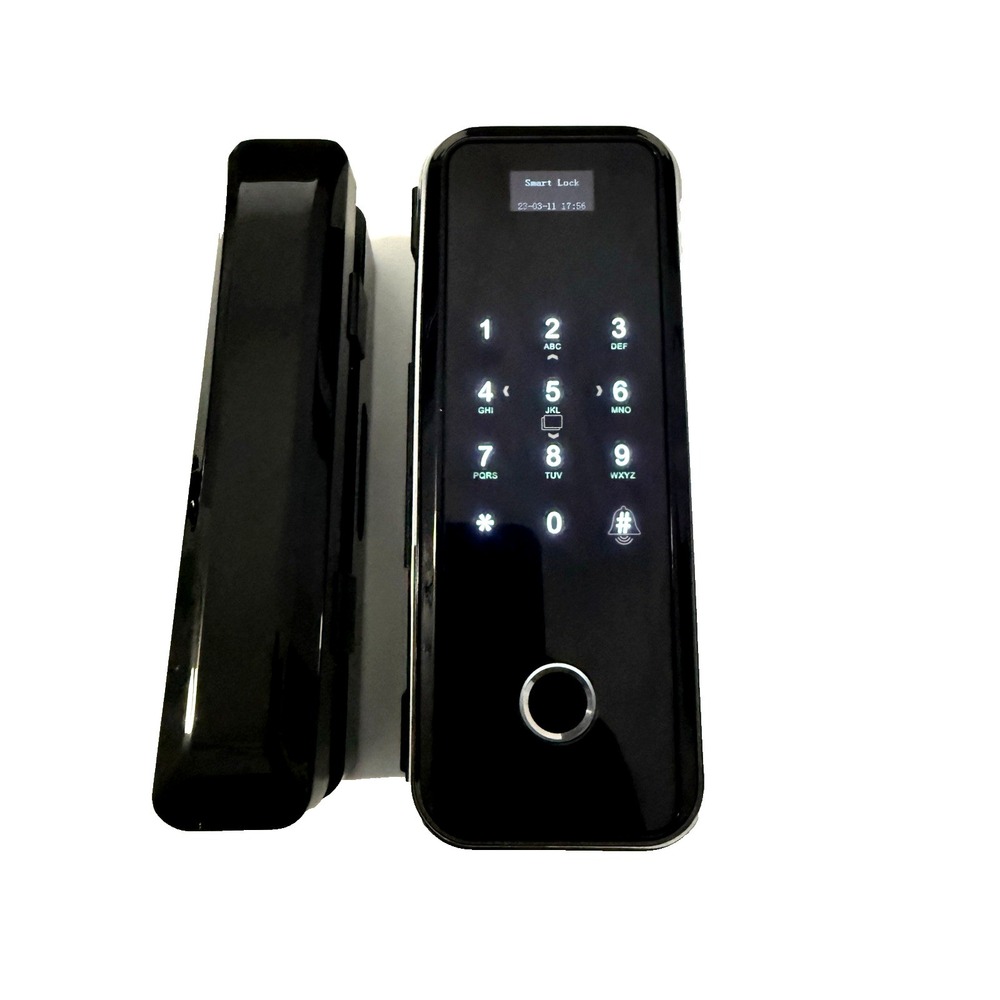 Glass Door Lock Intelligent Fingerprint, Password, Digital Card, Smart Door